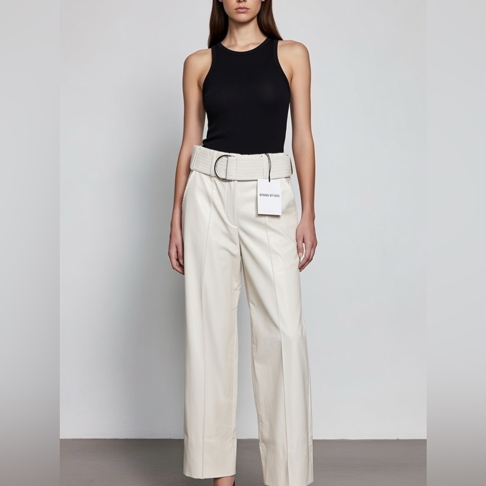 US 6/8 Stand Studio Lambskin Looking Pants  NWT